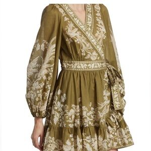 Zimmermann Anneke Wrap Dress Size 1 AU